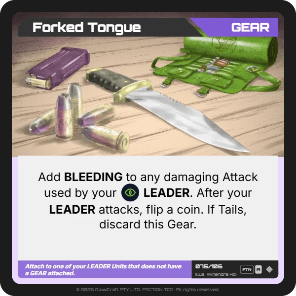 Forked Tongue - Serpentine Sol - Gear card