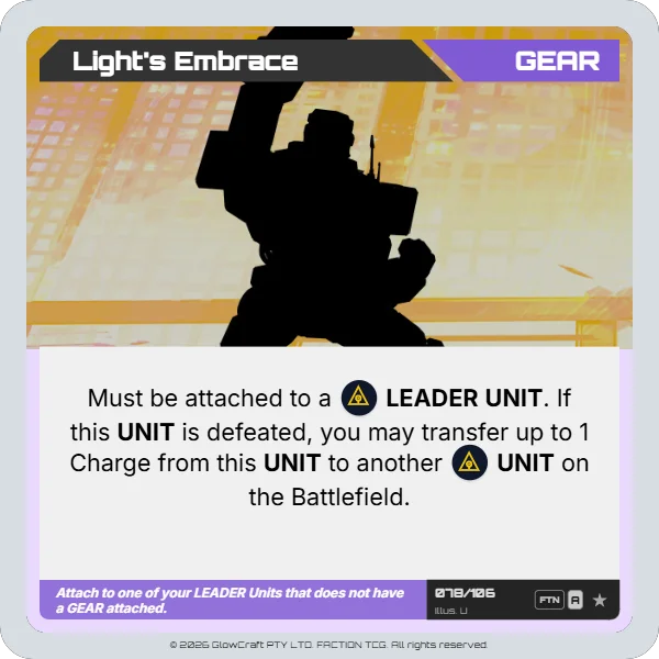 Light’s Embrace - The F.O.L.D - Gear card