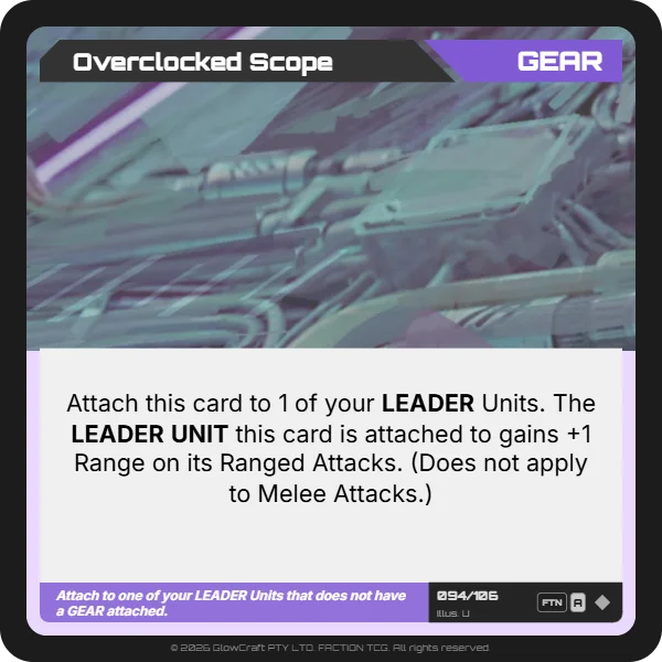 Overclocked Scope - Neutral - Gear card