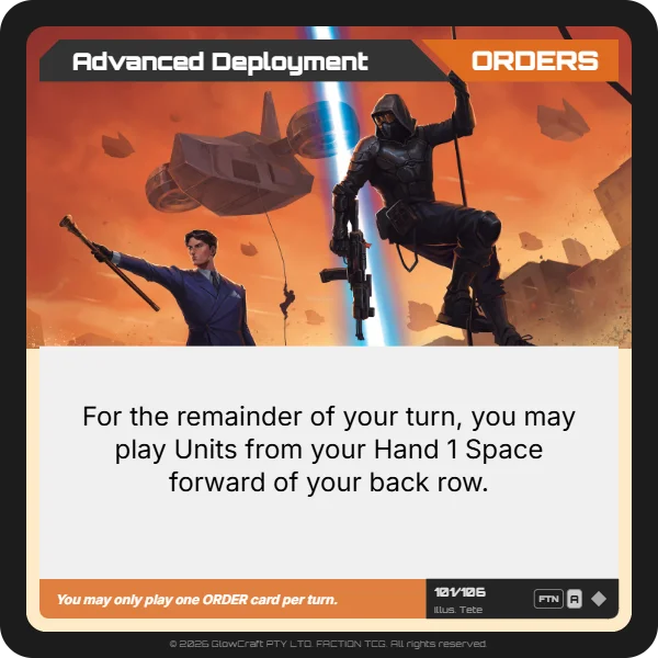 Advanced Deployment - Neutral - Orders card