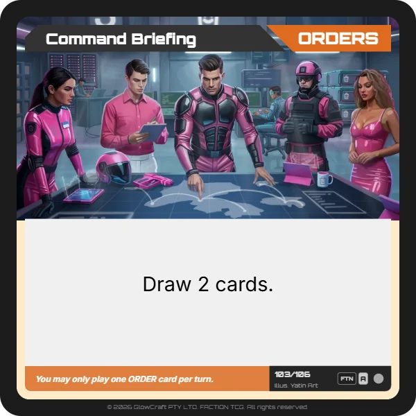 Command Briefing - Neutral - Orders card