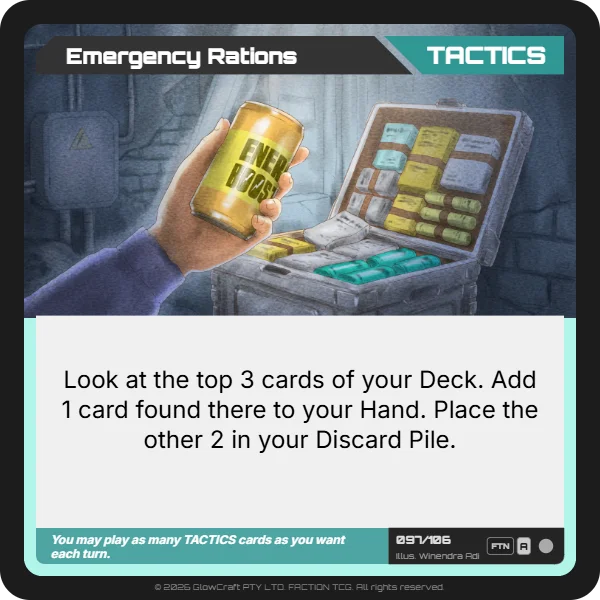 Emergency Rations - Neutral - Tactics card
