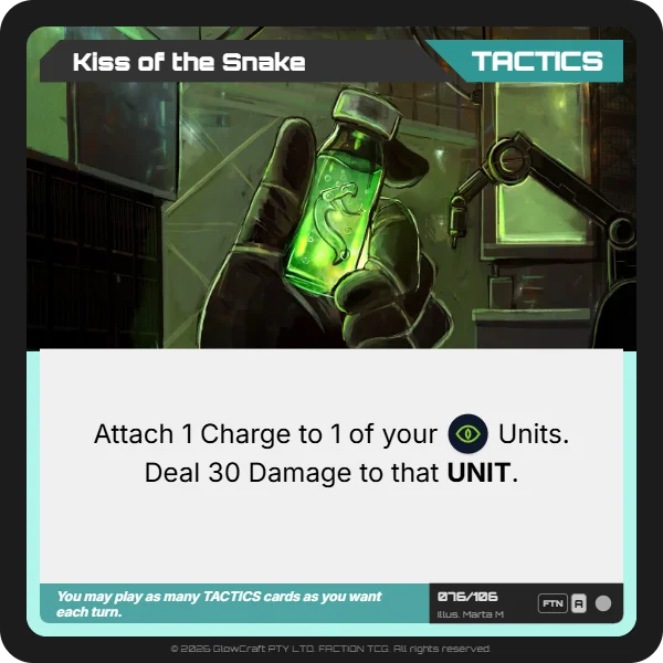 Kiss of the Snake - Serpentine Sol - Tactics card