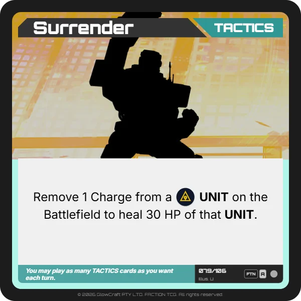 Surrender - The F.O.L.D - Tactics card