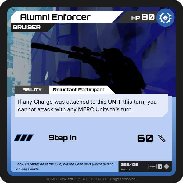 Alumni Enforcer - The Alumni - Unit card
