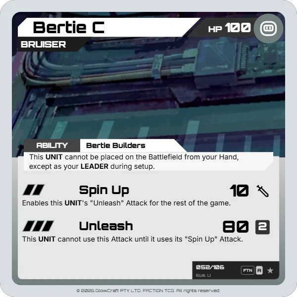 Bertie C - Android Collective - Unit card