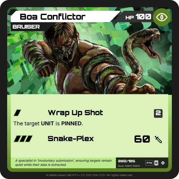 Boa Conflictor - Serpentine Sol - Unit card