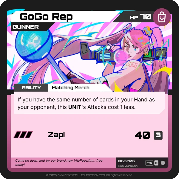 GoGo Rep - SuperGoMart - Unit card