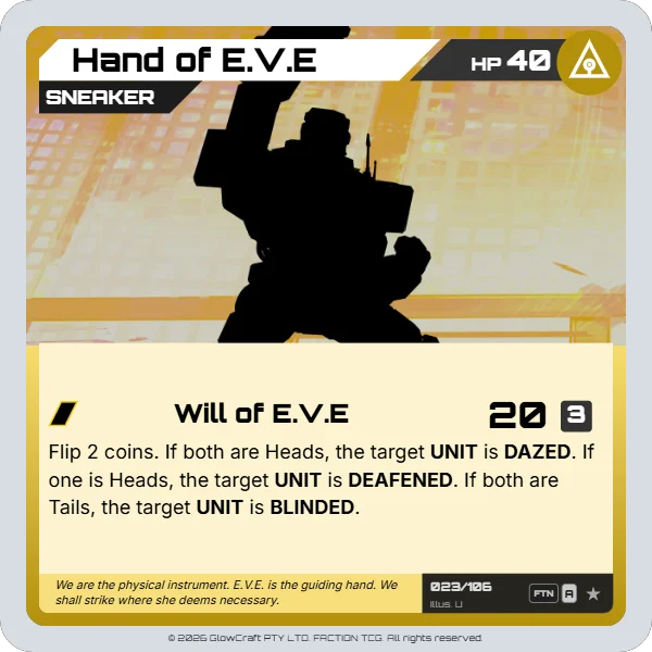 Hand of E.V.E - The F.O.L.D - Unit card