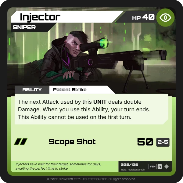 Injector - Serpentine Sol - Unit card