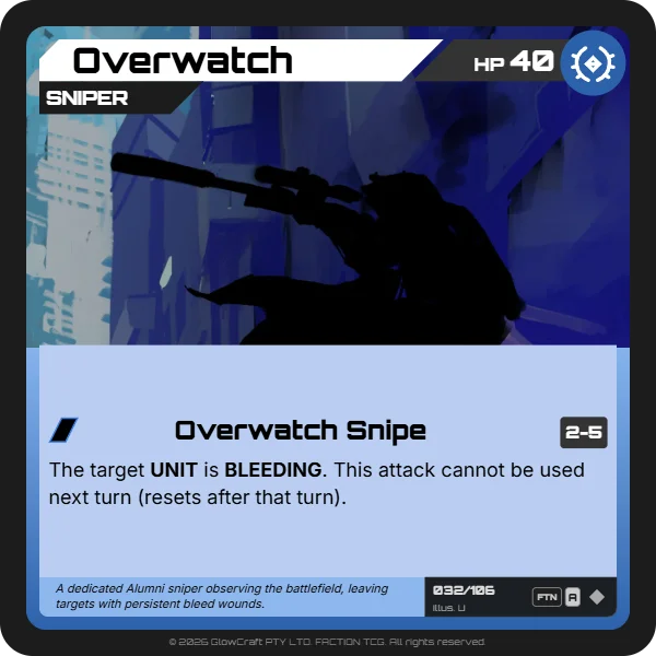 Overwatch - The Alumni - Unit card