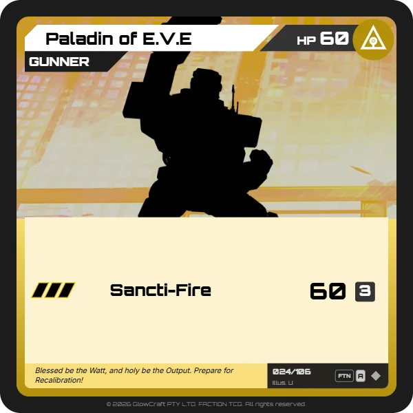 Paladin of E.V.E - The F.O.L.D - Unit card