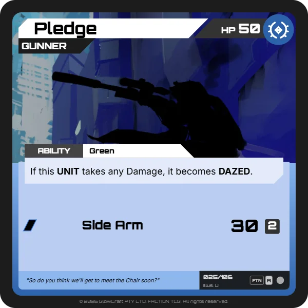 Pledge - The Alumni - Unit card