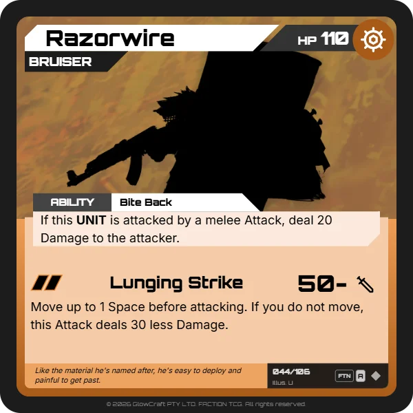 Razorwire - Scrappers - Unit card