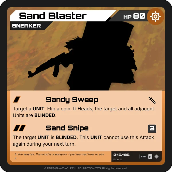 Sand Blaster - Scrappers - Unit card