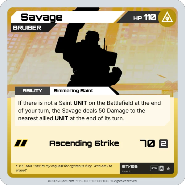 Savage - The F.O.L.D - Unit card