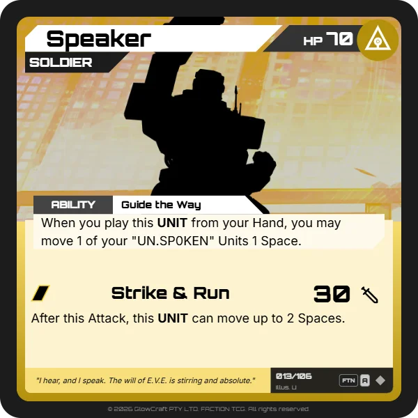 Speaker - The F.O.L.D - Unit card