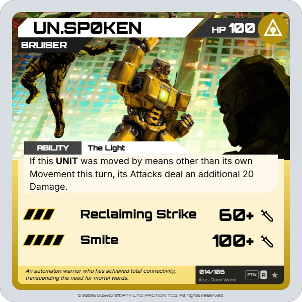 UN.SP0KEN - The F.O.L.D - Unit card