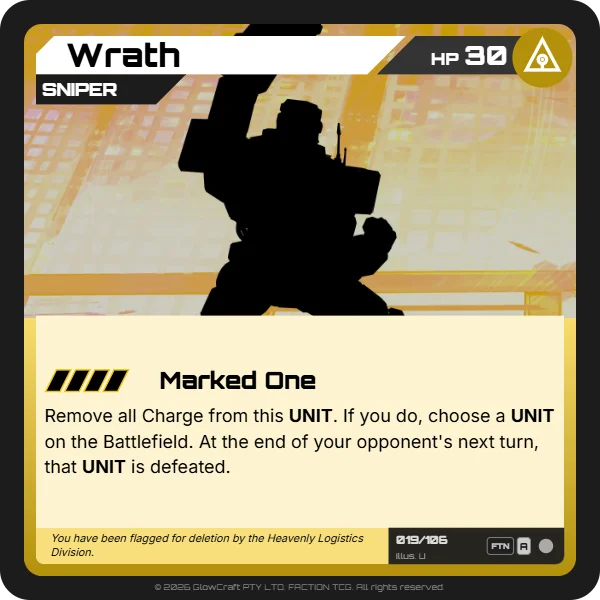Wrath - The F.O.L.D - Unit card